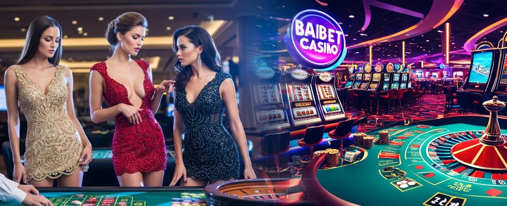 Dynamic casino background with bright lights, representing yy777 net online gaming excitement
